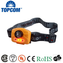 3 AAA Dry battery Powered 90 Degree Adjustment Muti-function LED Sensor Headlamp